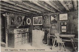 WILDHAUS Inneres der Zwinglihütte