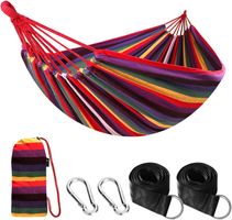Hängematte Baumwolle Baumgurte Tragbar Camping Tasche