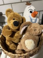 Stofftiere Koala, Hase und Schneemann