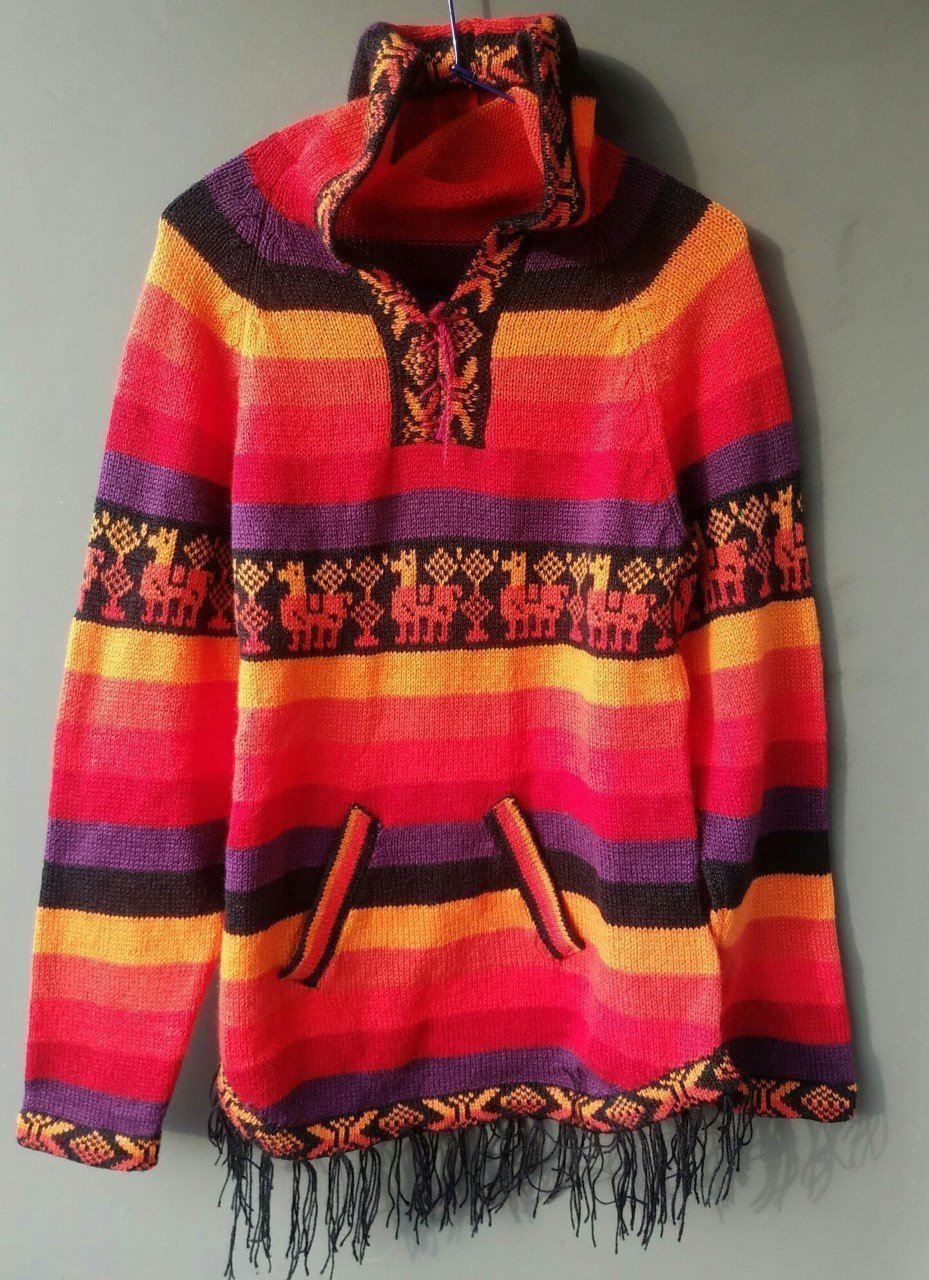 Giacche: Alpaca Poncho Strickjacke Pulli Gr.36, Neu!! – Nuovo (secondo la descrizione) da Lima- Peru venduto da Alpaka-Haus 4