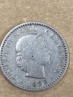 MONETA SVIZZERA 20 centesimi 1883 usata - circolata