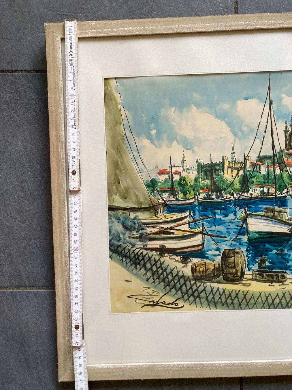 Dipinti: Gemälde Aquarell signiert – Usato da Subingen venduto da Etageren 9