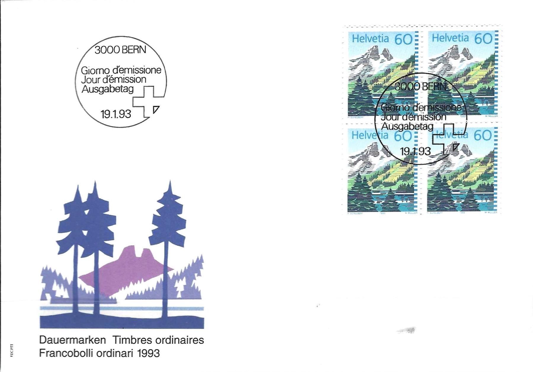 Tutti i francobolli: FDC  Viererblock 1993 – Usato da Koblenz venduto da Himmelsreiter