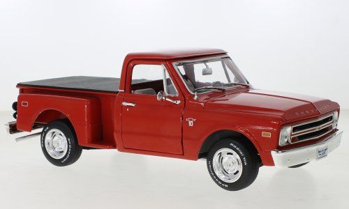 Chevrolet Modellautos: Chevrolet C10 Stepside Pick Up 1968 hellrot / schwarz   1:18 – Neu und originalverpackt aus Gerlafingen von espero88 4