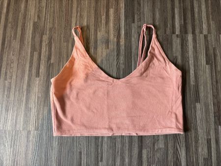Sommerliches Crop-Top in Rosé & Schwarz Gr. S