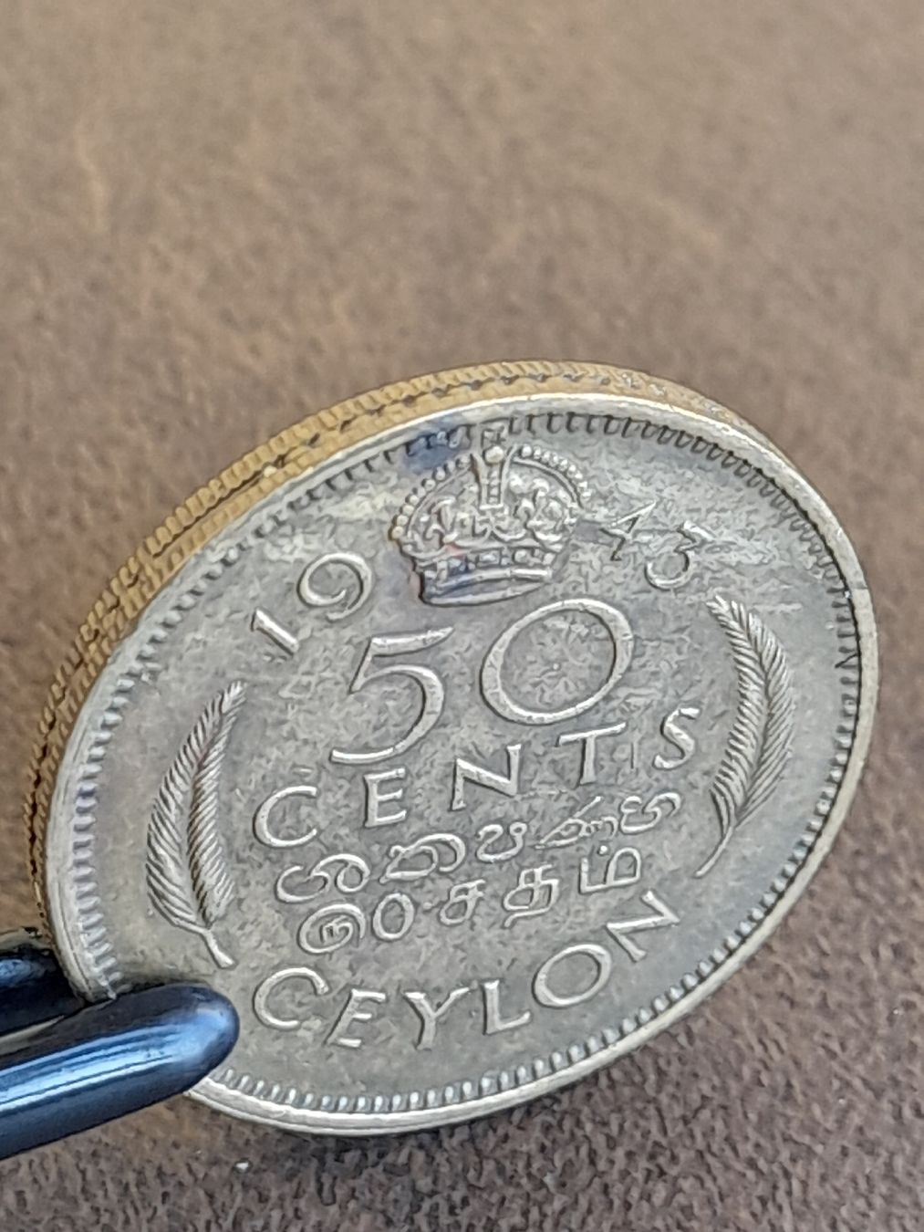 Tutti le monete: 50 Cents 1943 Ceylon  – Usato da Basel venduto da Basel_20 1