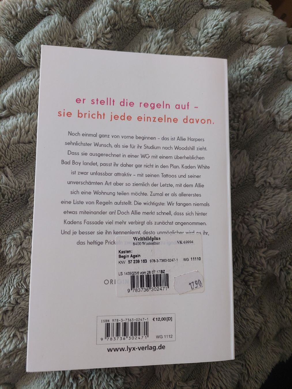 Libri: Mona Kasten - Begin Again – Nuovo (secondo la descrizione) da Sennhof venduto da NNC_11 1