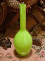 Große grüne Glasvase 50 cm Vintage Mid Century