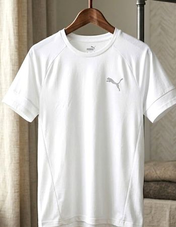 Puma Herren-Shirt – Weiß (Größe S/M. fällt größer aus)