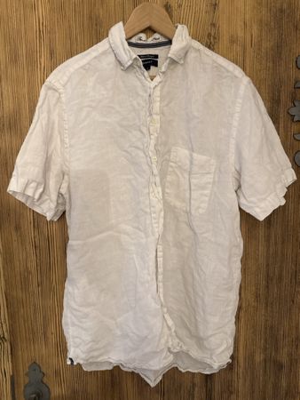 Gant Leinenhemd weiss kurzarm Grösse M guter Zustand
