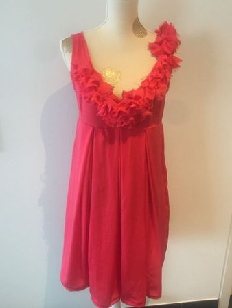 Robe en soie rouge Twin-Set