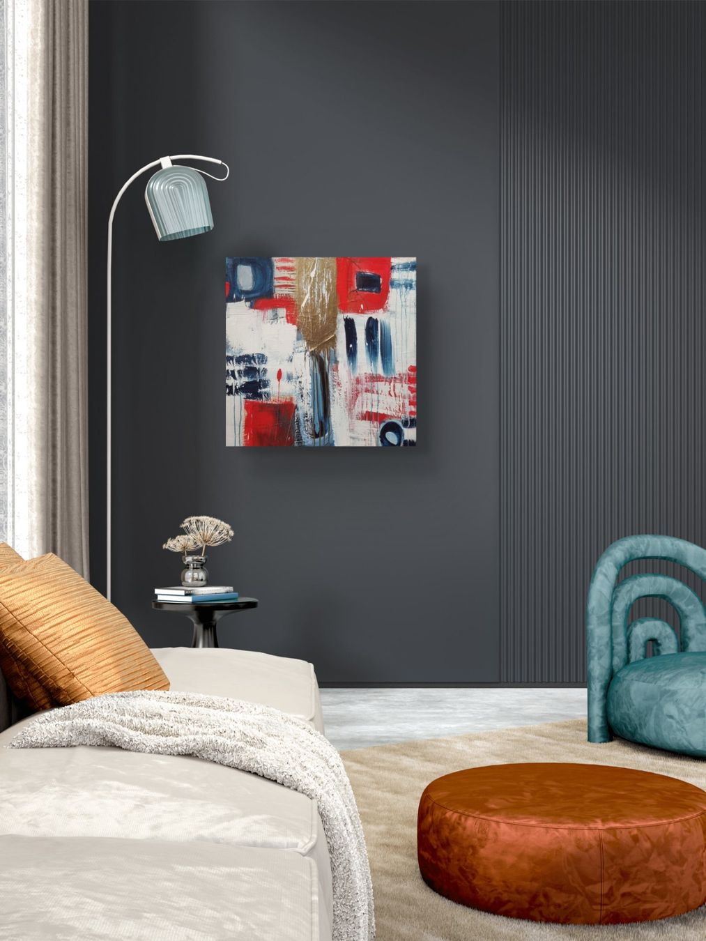 Dipinti: Originales abstraktes Gemälde 60x60cm – Nuovo (secondo la descrizione) da Urdorf venduto da Contra8 3