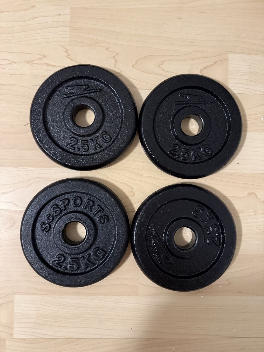 Hanteln & Gewichte: Hantelscheiben 4x 2.5 kg  – Gebraucht aus Belp von Zeyzey09 1
