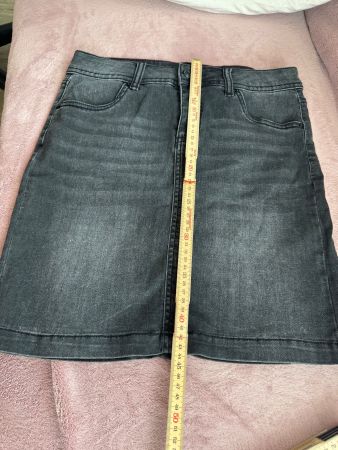 Jeans Jupe schwarz verwaschn Gr. 36 Chicoree