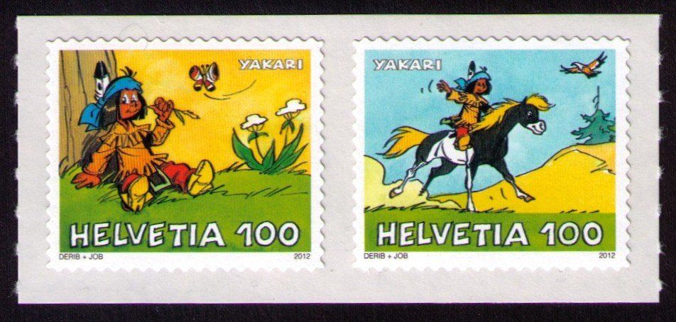 Tutti i francobolli: 2012_Indianer YAKARI__Pferd__Feder__Adler__Serie ** – Nuovo (secondo la descrizione) da Marthalen venduto da Ch_quality