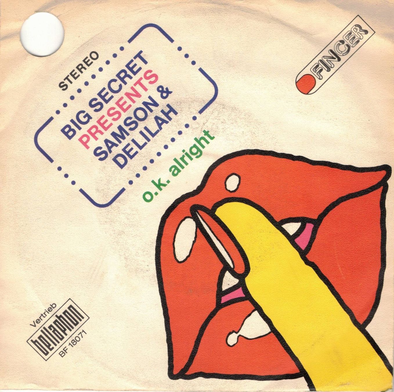 Dischi in vinile: Big Secret  --  Samson & Delilah  Single7 – Usato da Rheinau venduto da thespecials