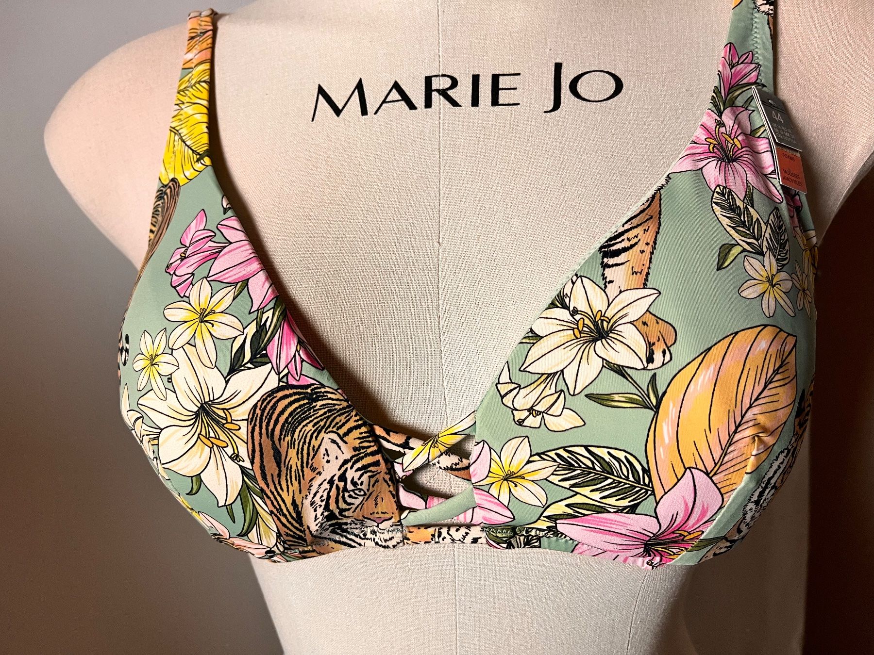 Etam Costumi da bagno & Bikini: ETAM, Bikini Power Triangle, Grösse 42, Farbe Türkis/Tiger – Nuovo e nell'imballaggio originale da Rudolfstetten venduto da gst_g7xl 1