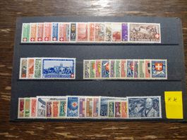 Schweizer Briefmarken postfrisch 
