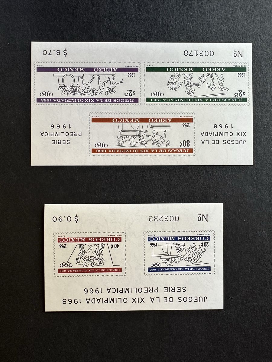 Tutti i francobolli: Mexiko - 1966 Block 5+6 ** (4) – Usato da Schmitten / FR venduto da Samsara169