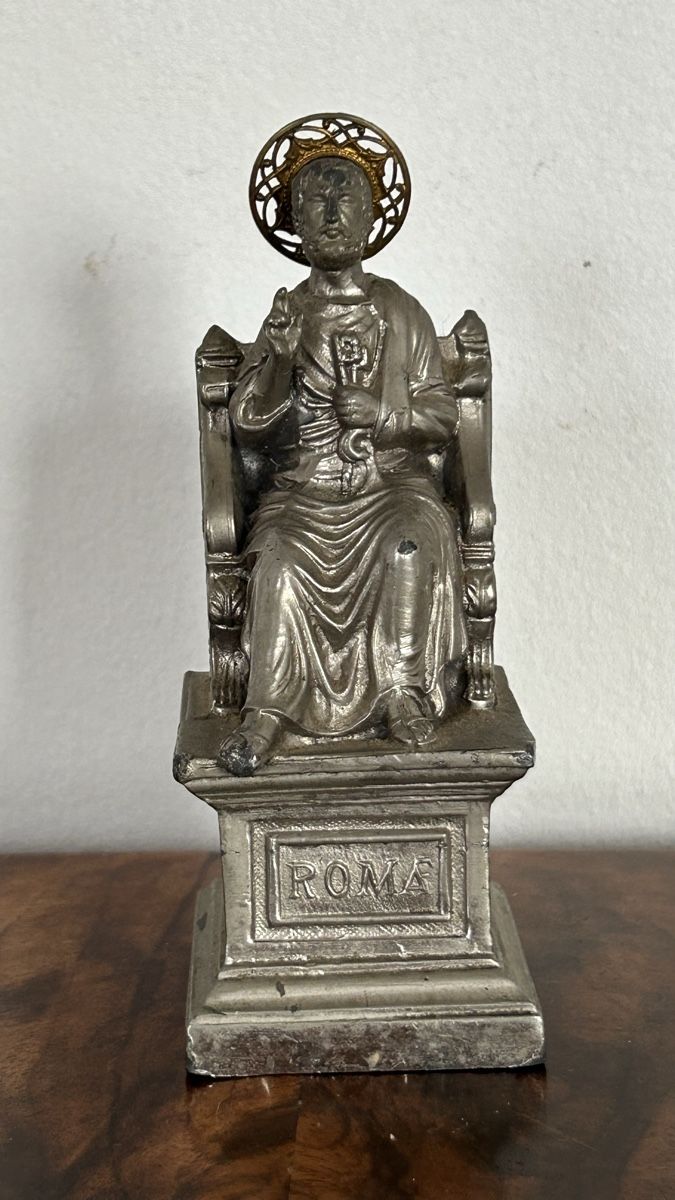 Statuette: Petrus Rom Souvenir um 1930 – Usato da Riedholz venduto da Frettchen63 1