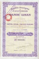 SA de Cultures de Panou Lisan, Paris - 1913