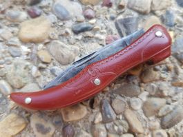 antikes Taschenmesser Sackmesser Couteau Damenschuh selten