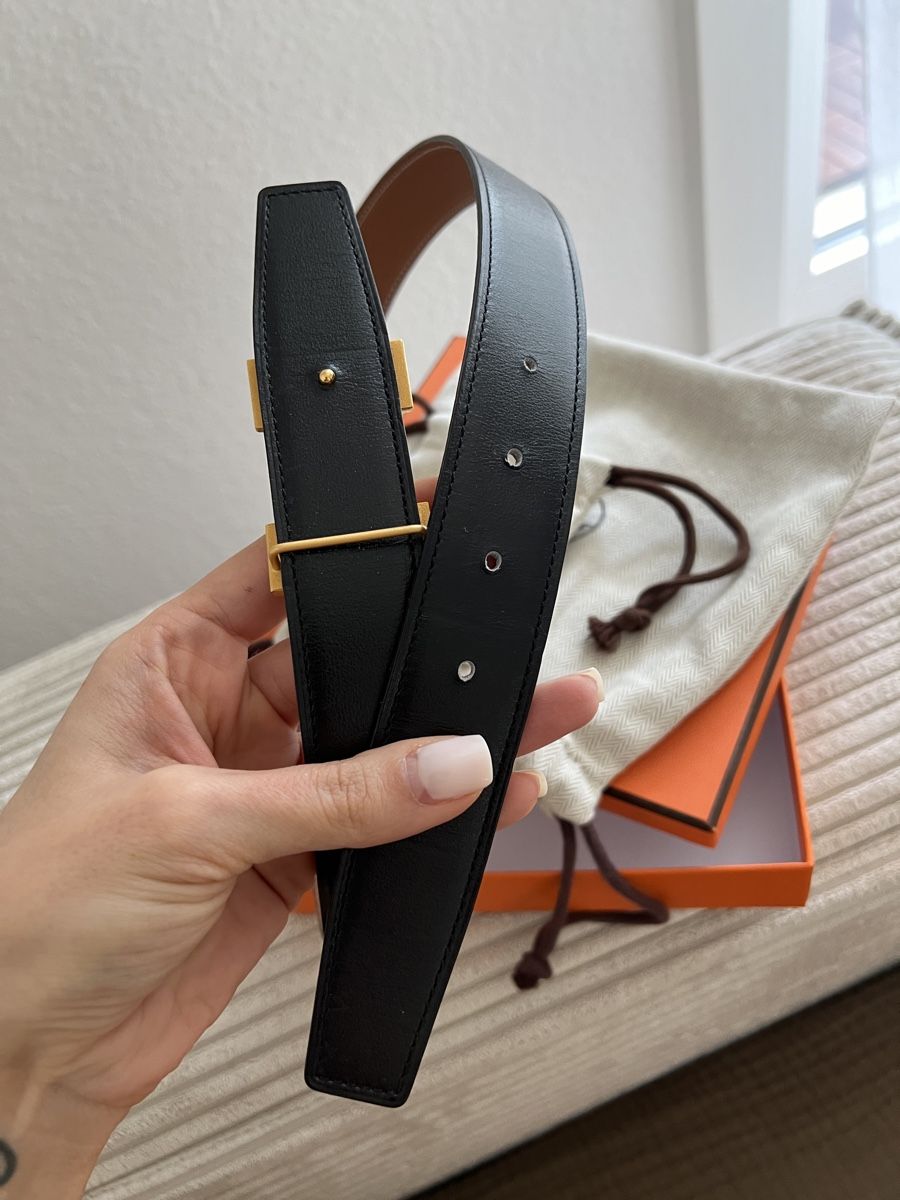 Hermès Cinture: Hermès Gürtel Constance, Gr. 75, Goldschnalle – Usato da Bern venduto da Janne.KN 3