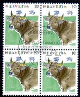 4ERBLOCK TIERE 1992 AUSGABETAG - HE38