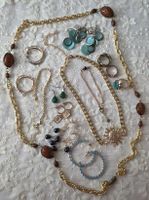 Modeschmuck Konvolut: Ketten, Ringe & Ohrringe, Sommer!