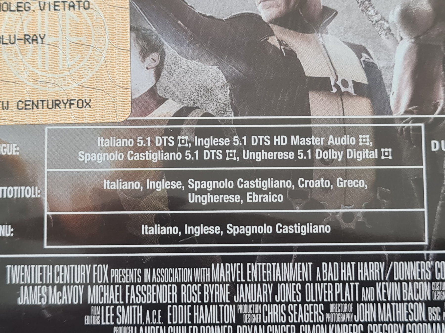 Tutti i DVDs: X-Men: L'inizio - Blu-ray - NEW – Nuovo (secondo la descrizione) da Carouge GE venduto da Franllo 2