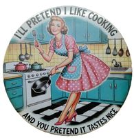 I pretend cooking...  Vintage  - Blechschild  (neu/OVP)