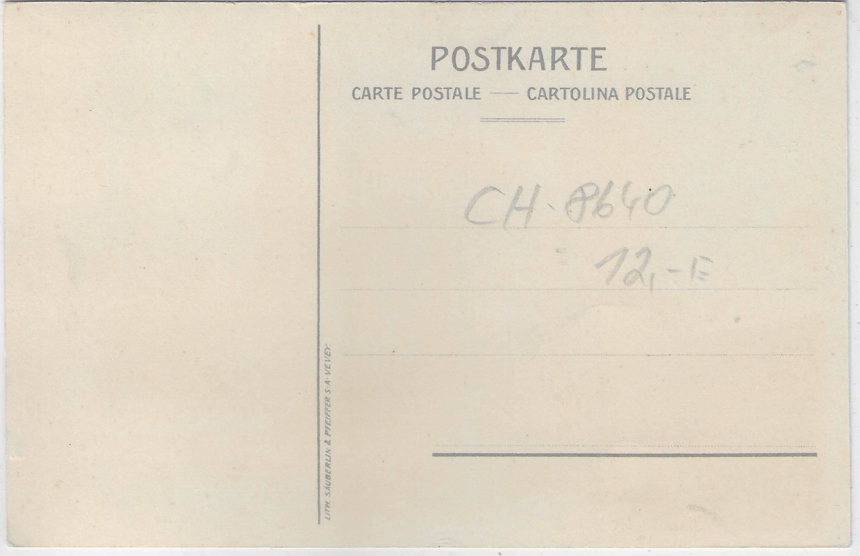 Cartoline postali: Chateau de Rapperswil ZH - Litho – Usato da Ettingen venduto da Kartenplanet 1