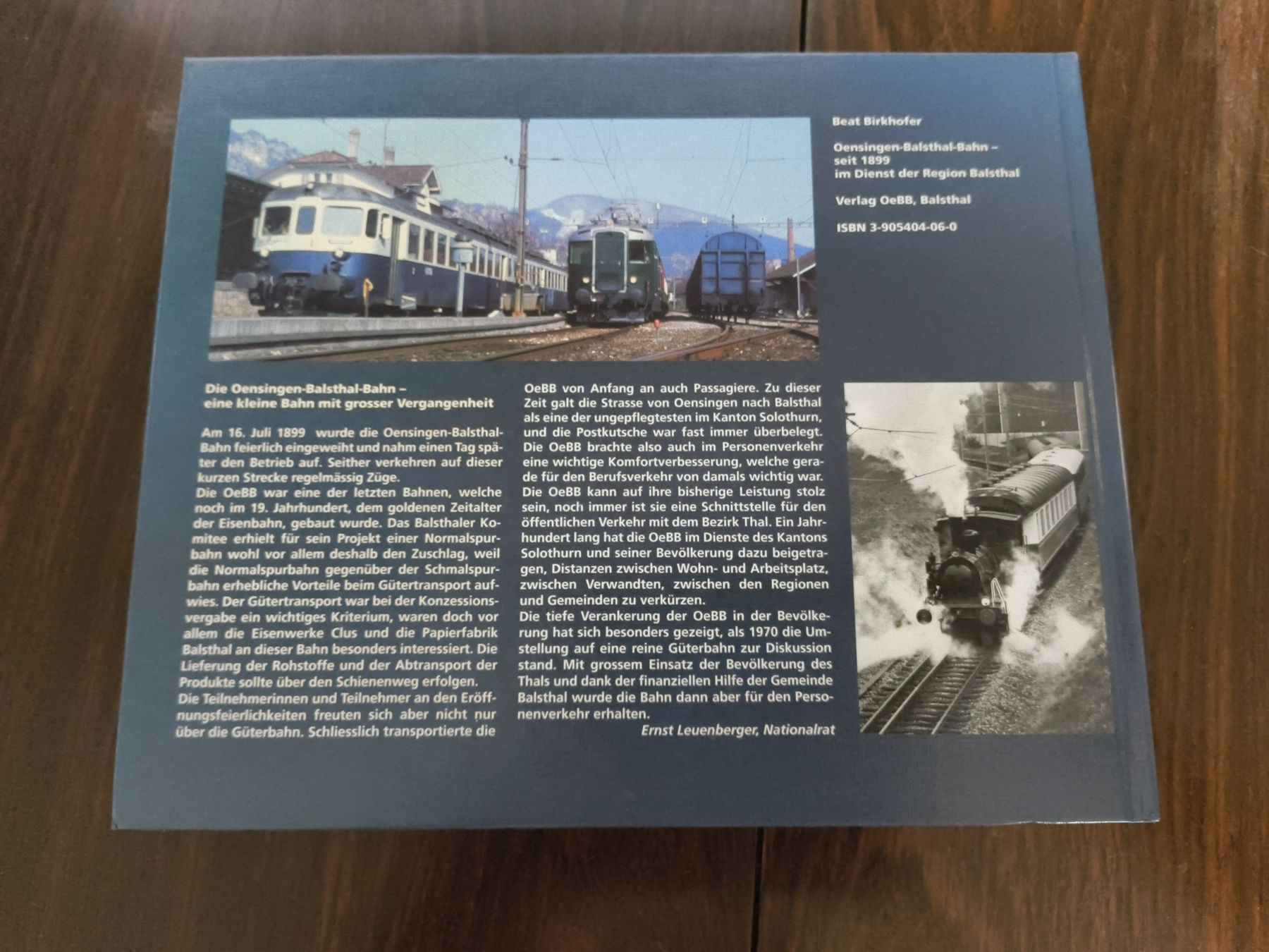 Libri: Buch Oensingen Balsthal Bahn 1999 – Usato da stettlen venduto da VintageBern_ch 1