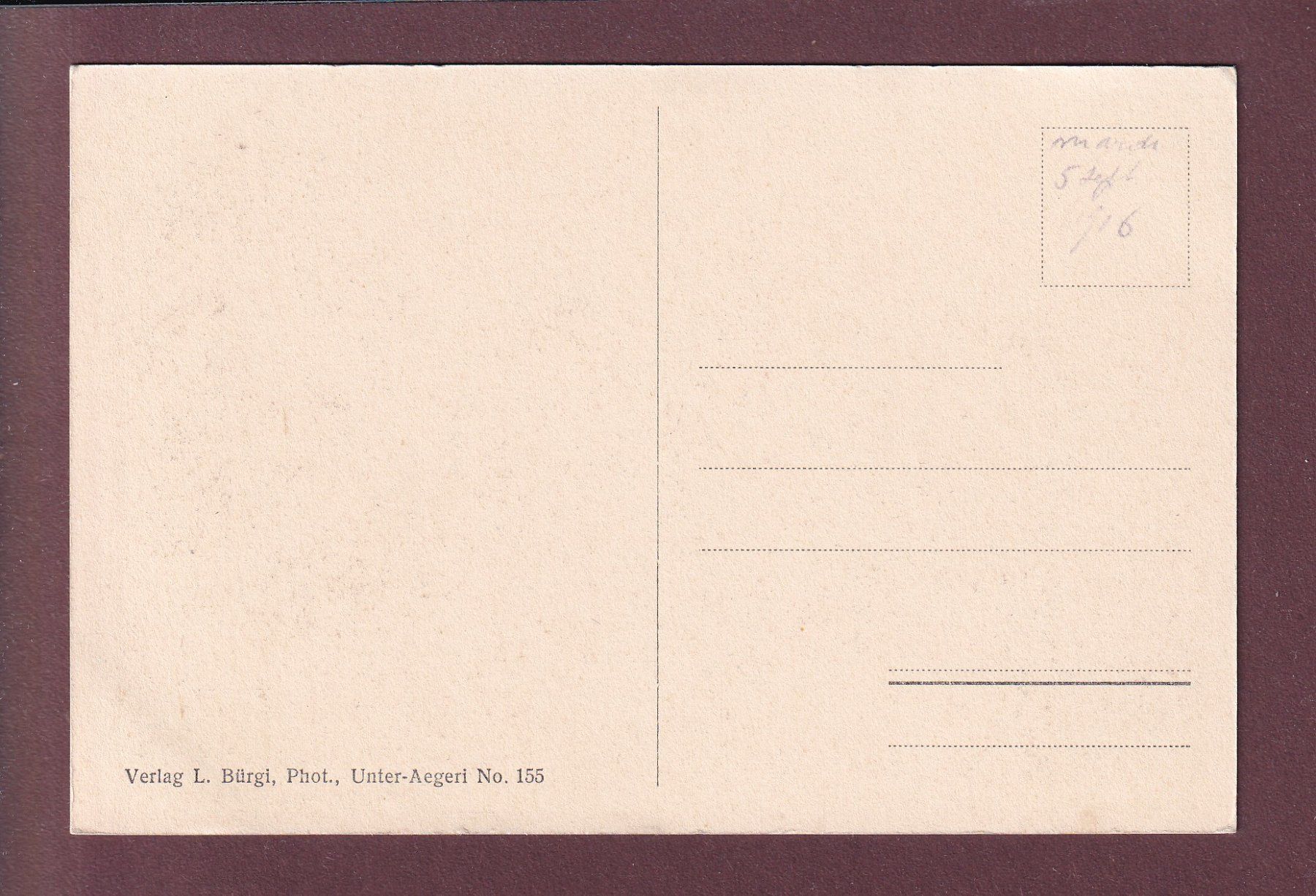 Cartes postales: Oberägeri - MORGARTEN-DENKMAL – D'occasion à Pully par nicecards 1