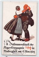 Gruss von der NEGERKOMPANIE 1/64 NIEDERGLATT 1924 - selten!