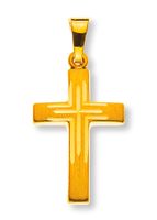 Kreuz Gelbgold 750 H: 18 mm B: 12 mm