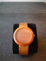 Vintage Tissot Wood Uhr Swiss Made Quartz Rare 1980s