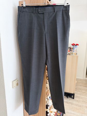 Piattelli Roma Anzughose Grau Schurwolle Gr. 50