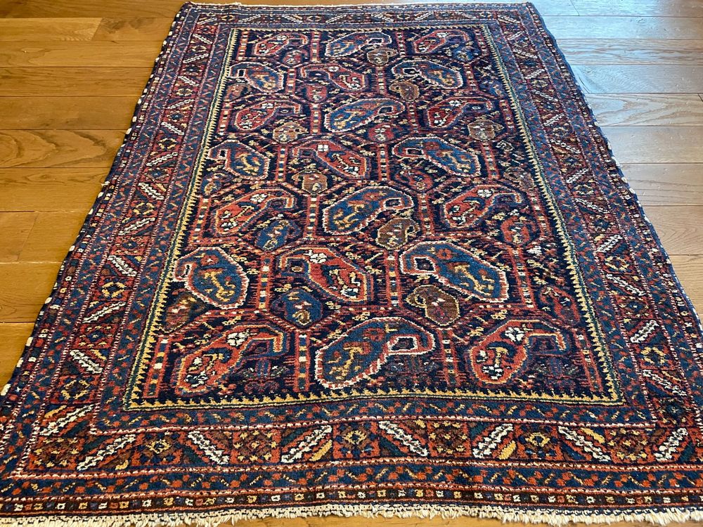 Grand Tapis Ancien Sarough Américain - 353x272 Cm - Orient Persan Sarouk Début 20ème