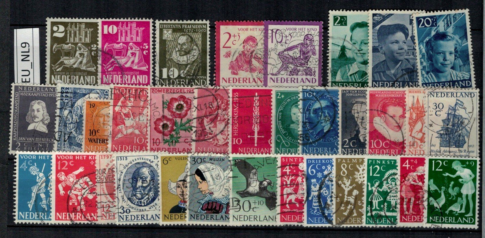 Tutti i francobolli: Niederlande 1950/62, EU_NL9 – Usato da Erlenbach ZH venduto da panstamps