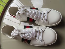 Gucci Sneaker mit Stickerei Gr. 38 wie NEU! Frühlings-Vibes!