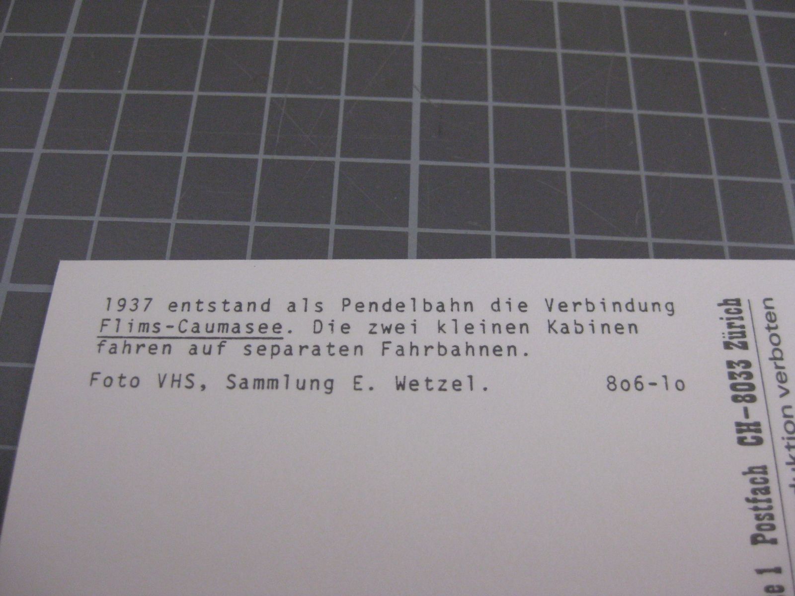 Cartoline postali: AK Flims Caumasee Bahn – Nuovo (secondo la descrizione) da Malters venduto da Marosko 2