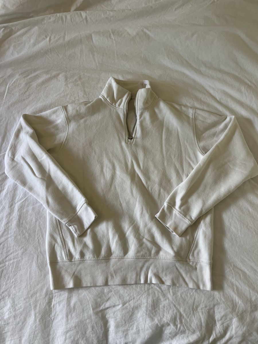 Zara Maglioni & Felpe: Zara White Quarter Zip - Size M – Nuovo (secondo la descrizione) da Lausanne 25 venduto da gio_xg55