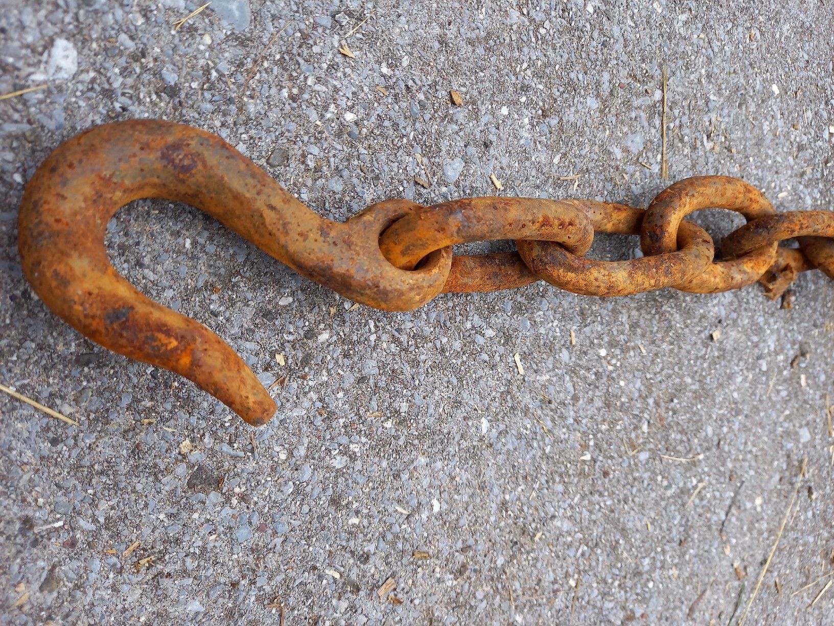 Catenine: Rustikale Kette mit Haken, Deko Garten – Usato da Galgenen venduto da Allerlei8854 1