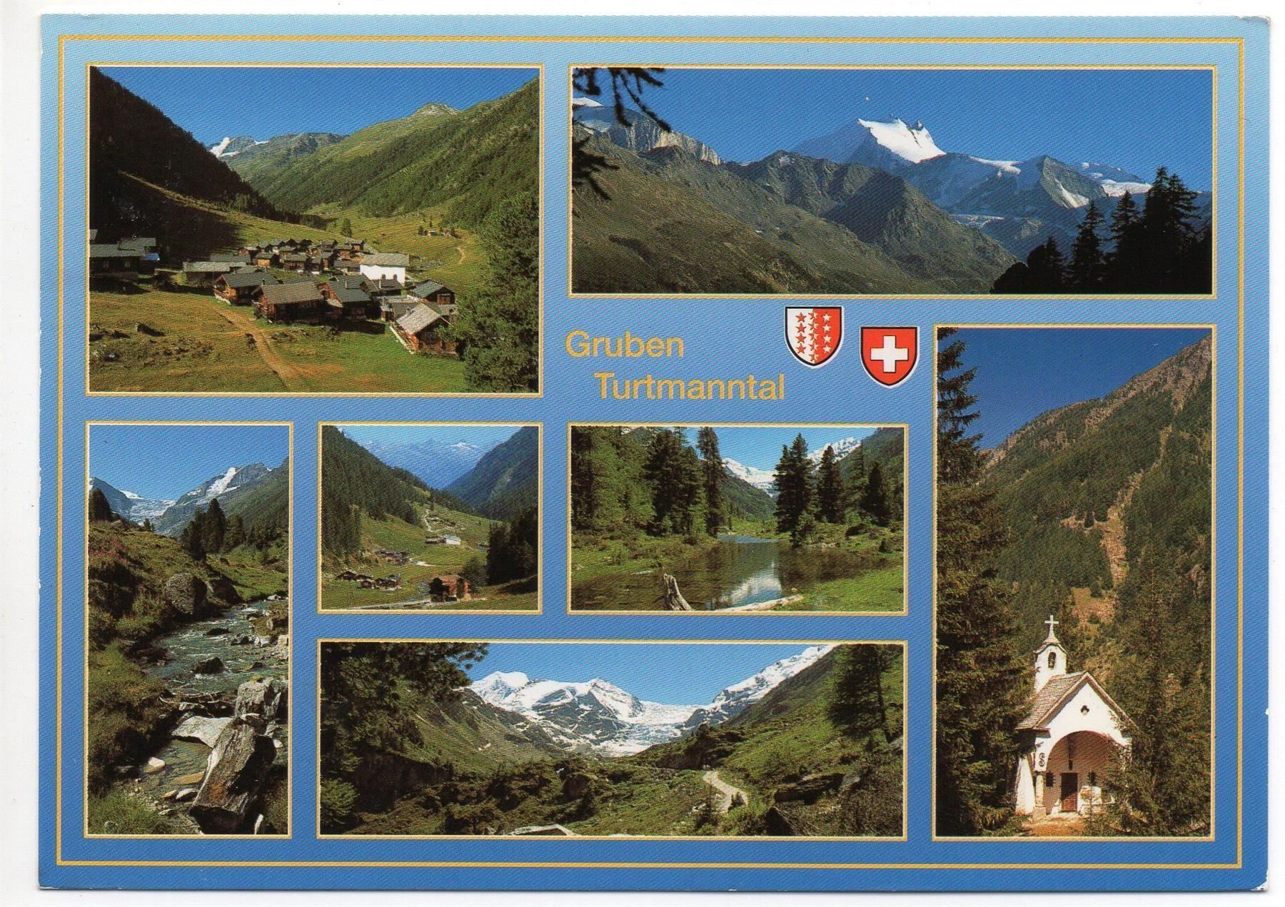 Cartoline postali: GRUBEN TURTMANNTAL – Usato da Jona venduto da philajona