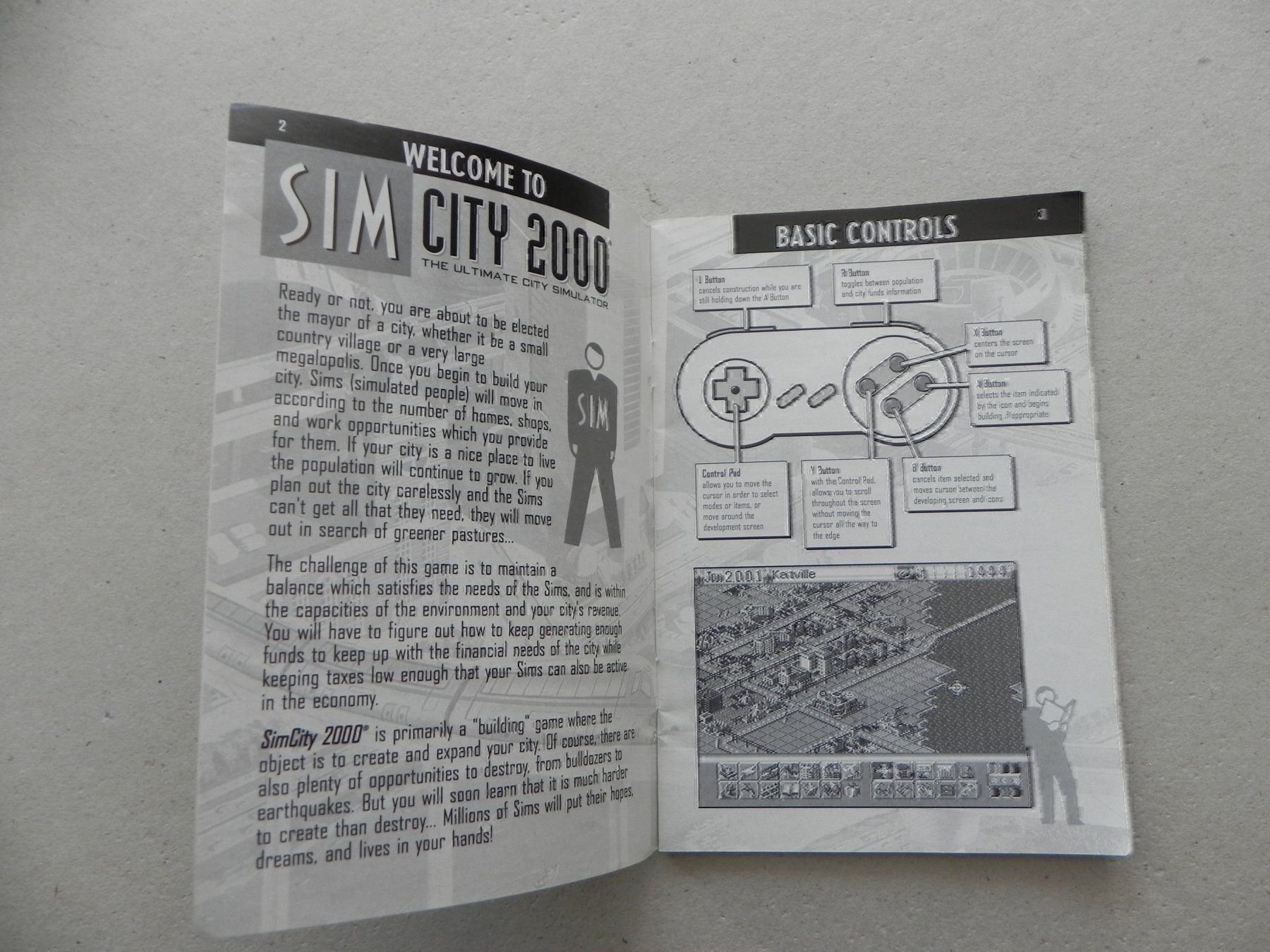 Giochi: Anleitung SNES Nintendo Sim City 2000 – Usato da Siebnen venduto da krimsie 3