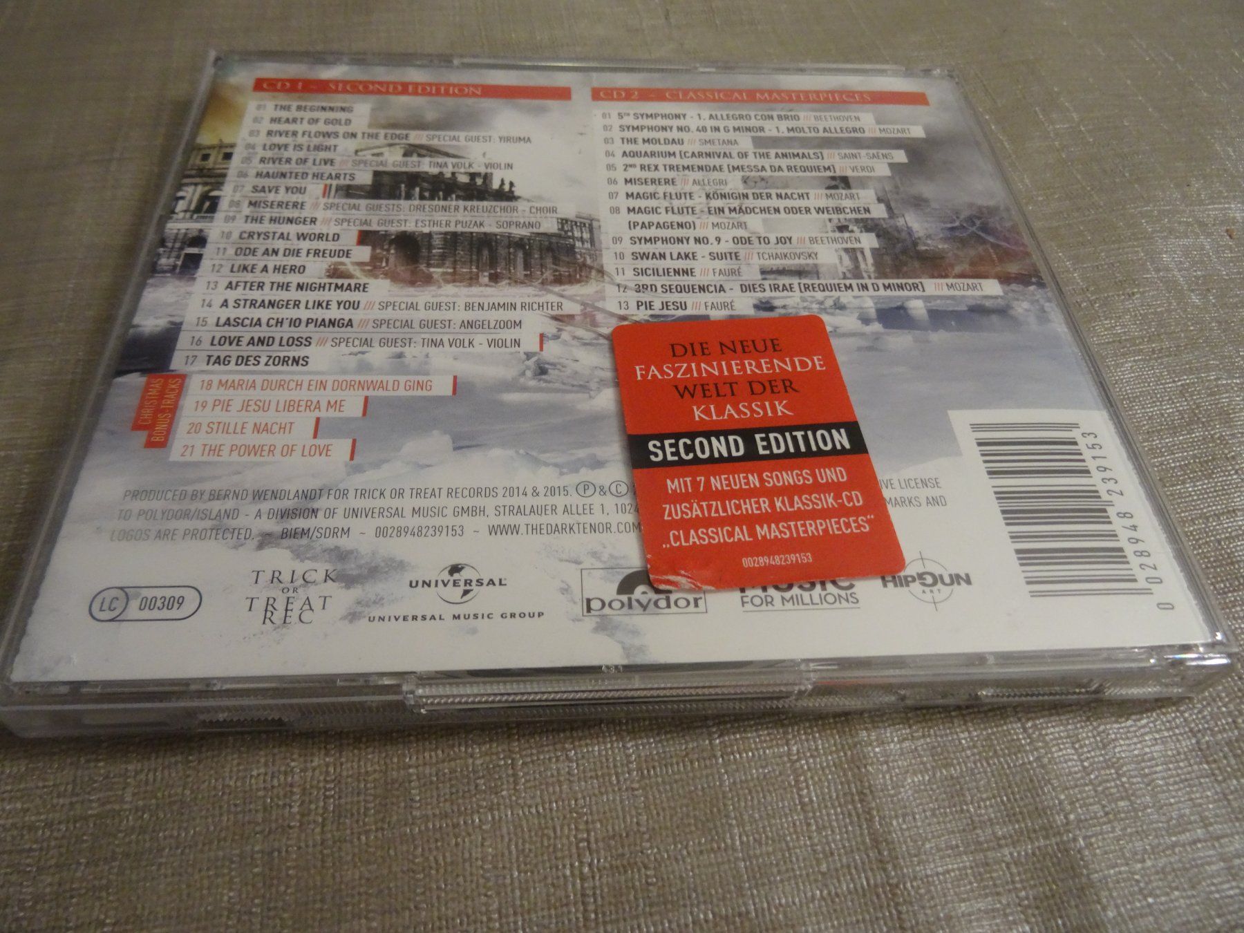 CDs: The Dark Tenor - Symphony of Light CD – Gebraucht aus Olten von Disc-Ausverkauf 1
