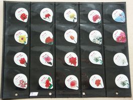 40   verschiedene     Japanische   Kaffeerahmdeckeli