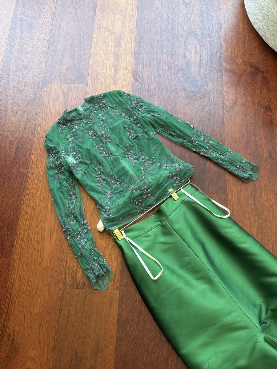 Completi & Tailleur: YOLANCRIS Ensemble vert soirée T36/38 – Nuovo (secondo la descrizione) da Genève venduto da iry_67wr 1