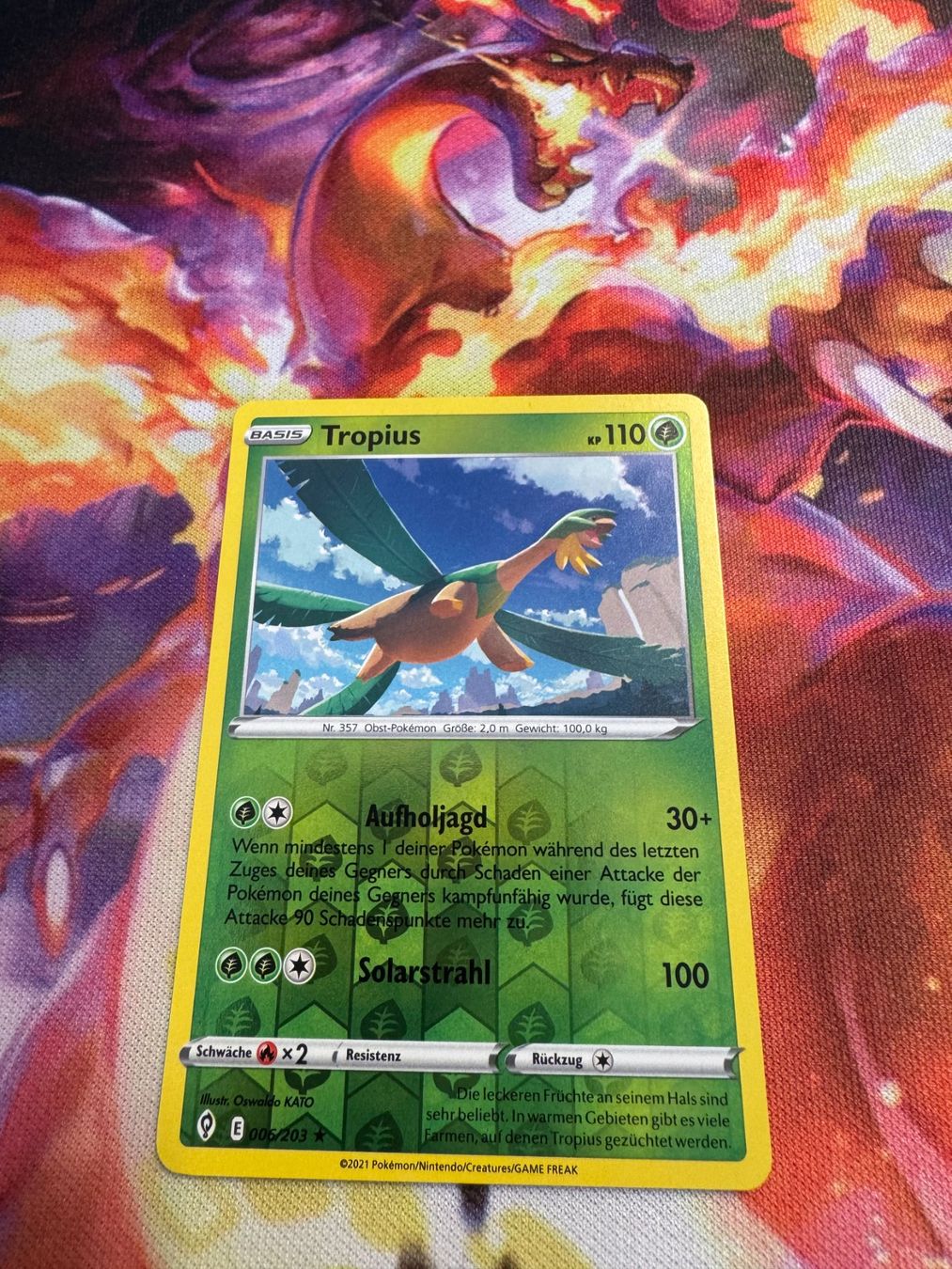 Pokémon Carte collezionabili: Tropius (EVS 006) / Reverse Holo / Drachenwandel – Nuovo (secondo la descrizione) da Bülach venduto da CherryBlu